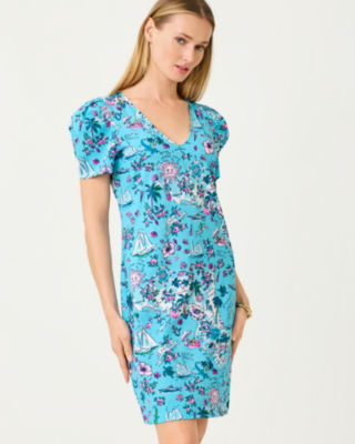 Sac De Voyage Weekender Lilly Pulitzer - Bleu Amalfitaine Motif Tropical - Neuf Avec étiquettes