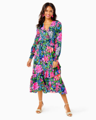 Lilly Pulitzer Haydn Short Sleeve Dress for Women - Square