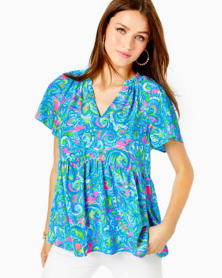 Lilly pulitzer discount peplum top