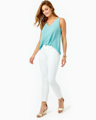 Lilly pulitzer south sale ocean skinny crop