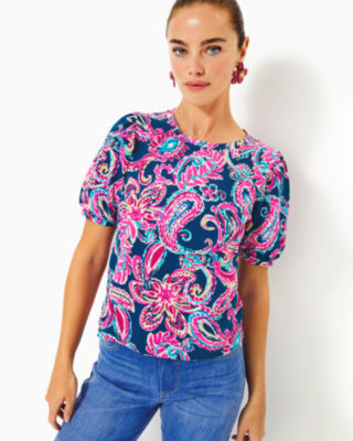 Rhett Top, Multi Flitting About, large - Lilly Pulitzer