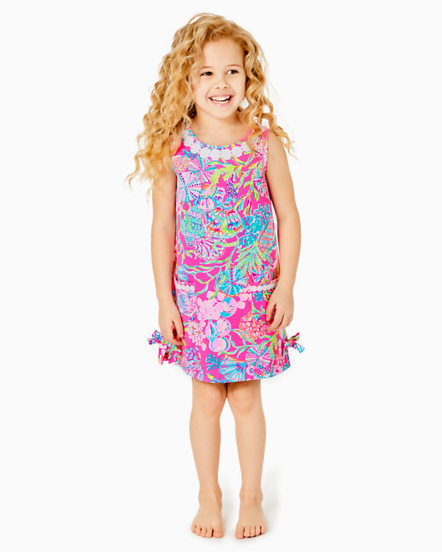 Girls Little Lilly Knit Shift Dress, , large - Lilly Pulitzer