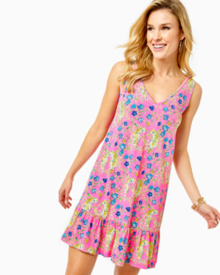 lilly pulitzer pink halter dress