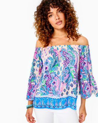 Nevie Off-The-Shoulder Top, , large - Lilly Pulitzer