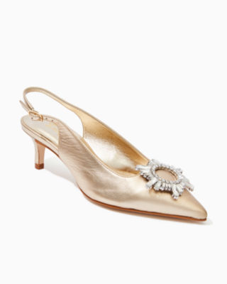 Lilly pulitzer gold hot sale shoes