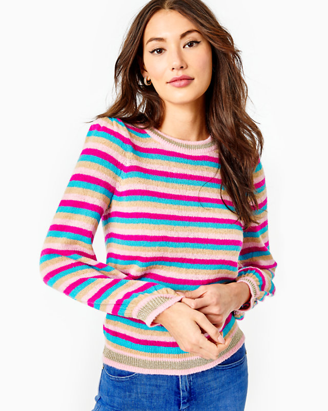 Marceletta Striped Sweater, , large - Lilly Pulitzer