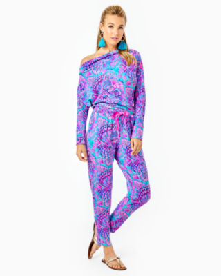 Sheera One-Shoulder Jumpsuit, , large - Lilly Pulitzer