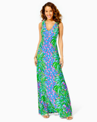 lilly pulitzer cut out maxi dress