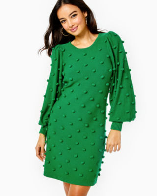 Lilly Pulitzer Kippa Sweater Dress In Fern Gully Green ModeSens