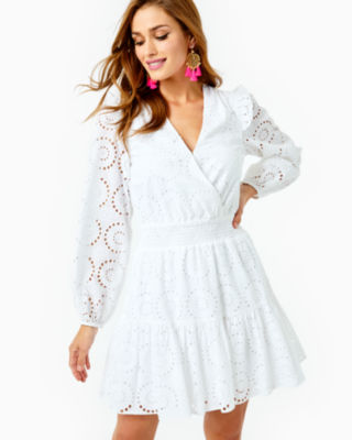 Lilly pulitzer long 2025 white dress