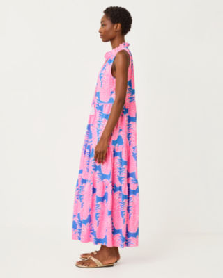 Malone Maxi Dress, Blue Haven Little Flamenco, large image 3