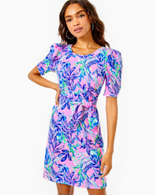 Lilly Pulitzer Haydn Short Sleeve Dress for Women - Square
