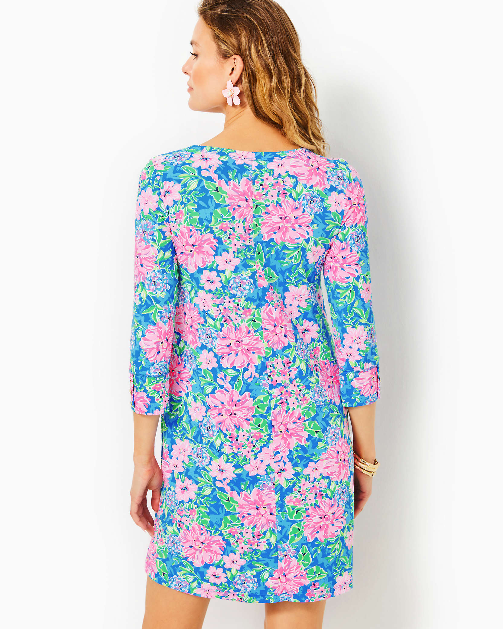 Shop Lilly Pulitzer Upf 50+ Solia Chillylilly Dress In Multi Spring In Your Step