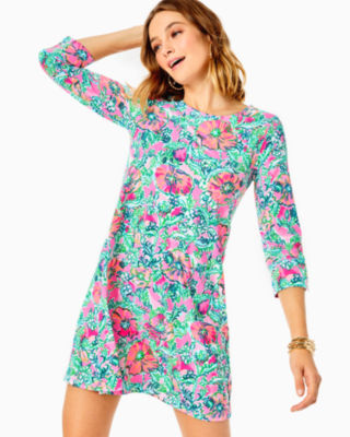 Lilly Pulitzer Upf 50+ Solia Chillylilly Dress In Soleil Pink Perfect Poppy