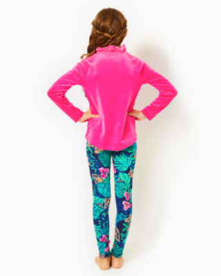 Lilly Pulitzer Weekender Cropped Luxletic Leggings Bright Navy Crash The  Bash M