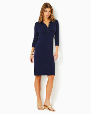 Reema Polo Dress, True Navy, large image undefined