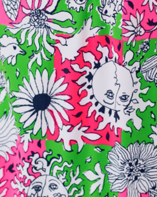 Ester One-Piece Swimsuit, Cherry Blossom Pink Lil Chicken Check, large image 4