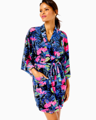 Elaine Velour Robe, , large - Lilly Pulitzer