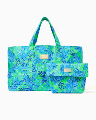 Printed Pool Tote with Pouch Lilly Pulitzer