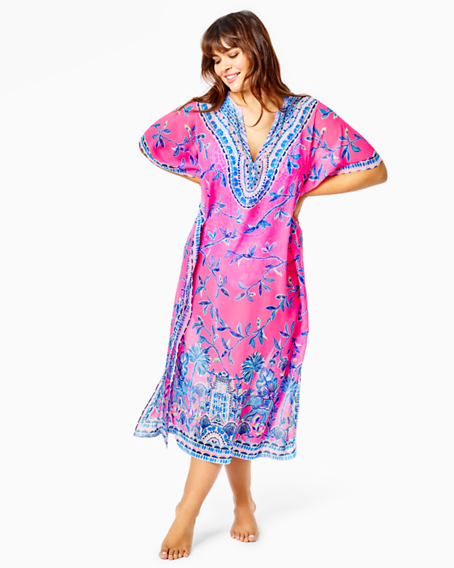 Cuca Maxi Caftan Cover-Up, , large - Lilly Pulitzer