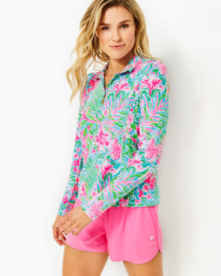 Luxletic Niccola Mesh Panel Half Zip, , large - Lilly Pulitzer