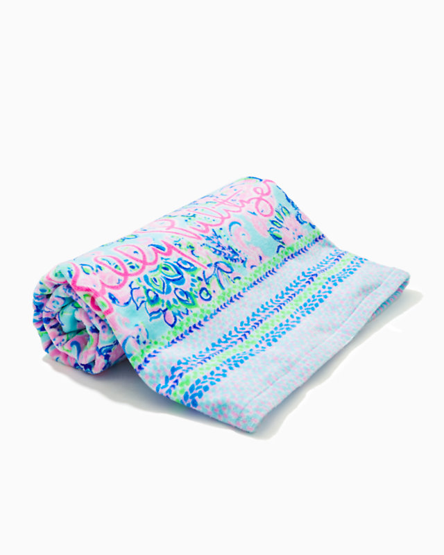 Printed Beach Towel, , large - Lilly Pulitzer