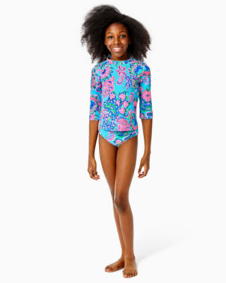 Girls store rashguard swim