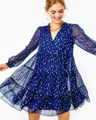 Sarita Silk Swing Dress Lilly Pulitzer