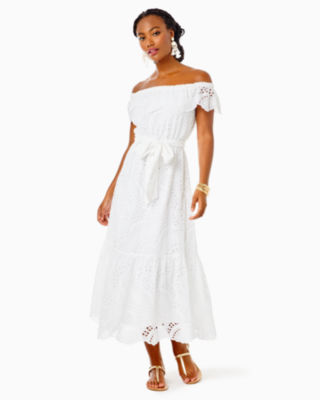 Geri Off-The-Shoulder Midi Dress