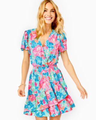 Lilly pulitzer ruffle sleeve dress hotsell