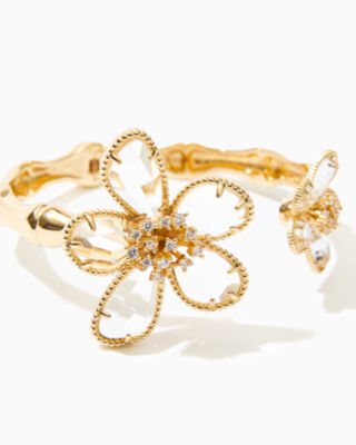 ブレスレット Monday Edition _ MJxME Lilium Falling Off Bangle Golden Blooms Bracelet | Lilly Pulitzer