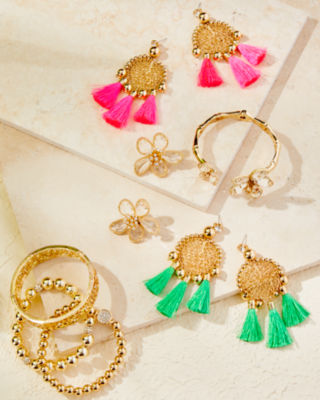 Golden Blooms Bracelet, Gold Metallic, large image 5 - Lilly Pulitzer