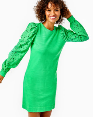 Green review cheap dress