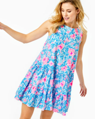 Lilly Pulitzer Trina Dress In Bondi Blue My Little Peony