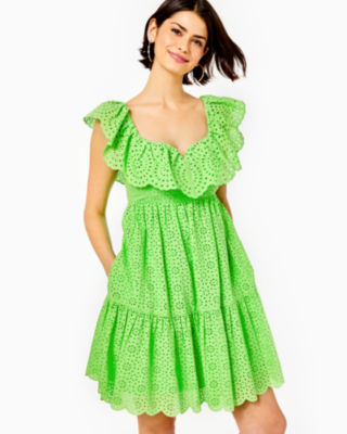 Lilly pulitzer green dress sale