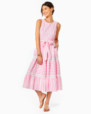 Maybella Tiered Midi Dress, , large - Lilly Pulitzer