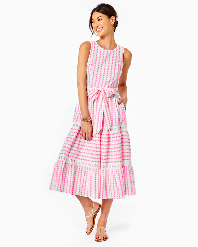 Maybella Tiered Midi Dress, , large - Lilly Pulitzer