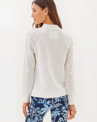 Luxletic Ashlee Half-Zip Pullover, Resort White, large image 1