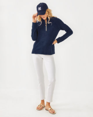 Luxletic Ashlee Half-Zip Pullover, True Navy, large image 2