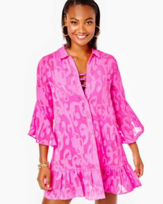 Personalized Shirtdress Swim Cover Up