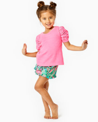 Girls Mini Janna Eyelet Top, , large - Lilly Pulitzer