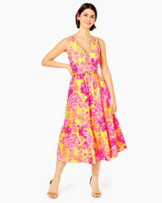 Bri Midi Dress, , large - Lilly Pulitzer