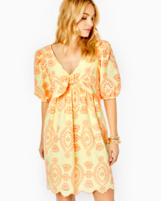 Sarafina Eyelet Babydoll Dress, , large - Lilly Pulitzer