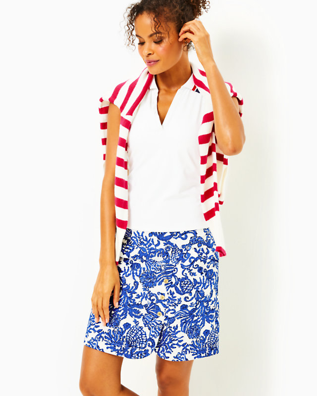UPF 50+ Luxletic Monica Skort, Deeper Coconut Ride With Me Golf, large - Lilly Pulitzer