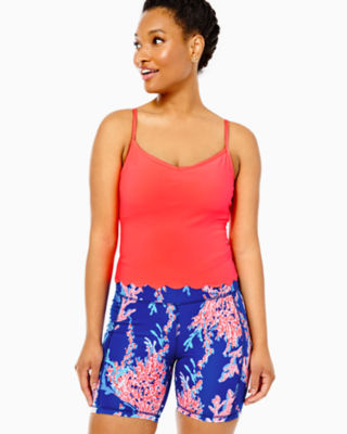 UPF 50+ Luxletic Cassis Scallop Bra Tank, , large - Lilly Pulitzer