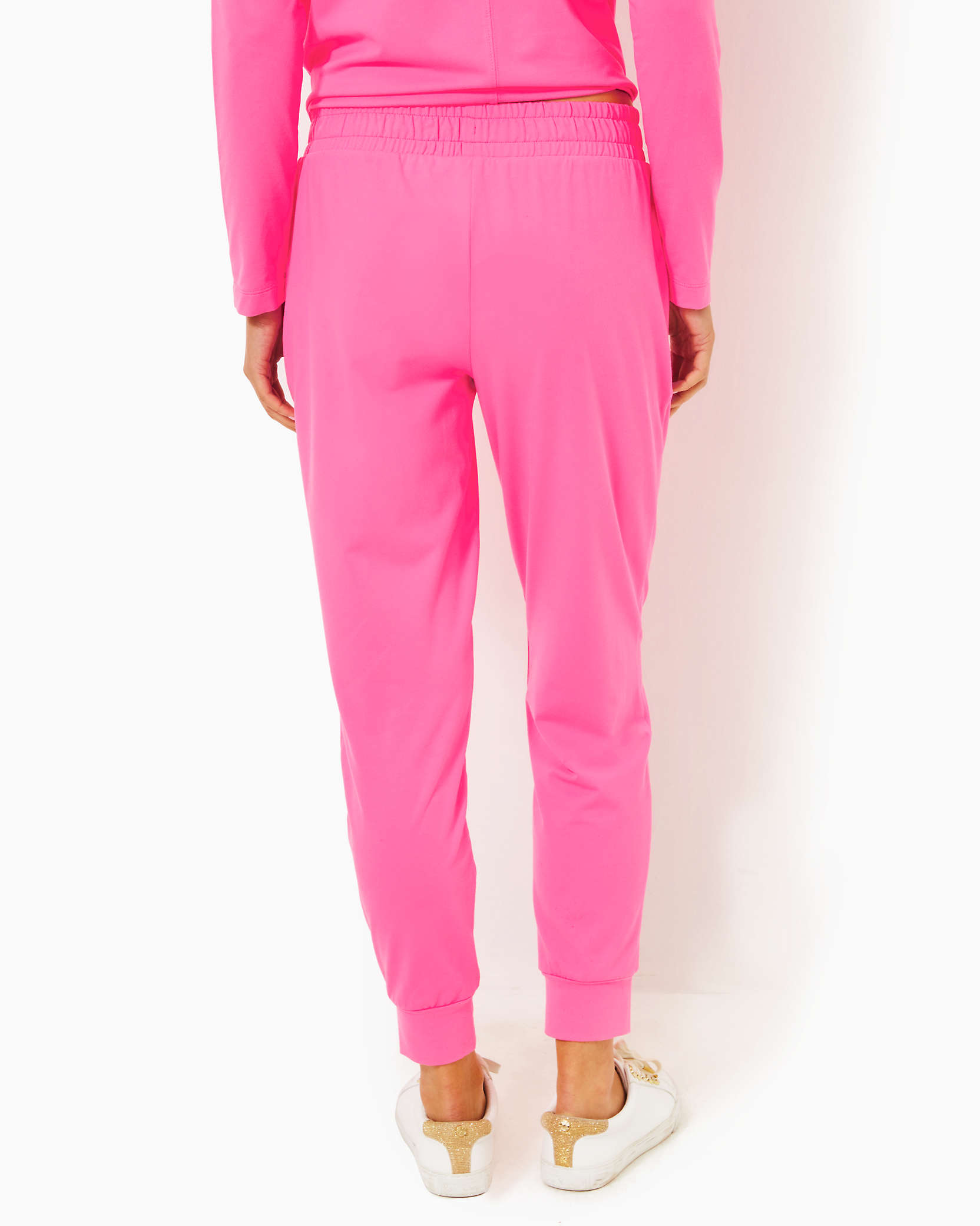 Shop Lilly Pulitzer Upf 50+ 27" Lillabeth Pant In Roxie Pink