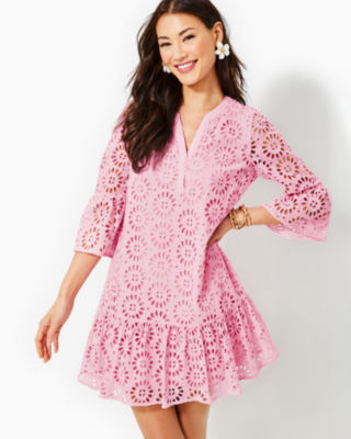 Bekah Eyelet Dress, , large - Lilly Pulitzer