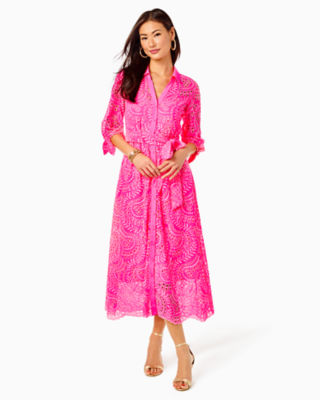 Amrita Midi Shirtdress, , large - Lilly Pulitzer