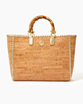 Greydon Cork Tote, , large - Lilly Pulitzer