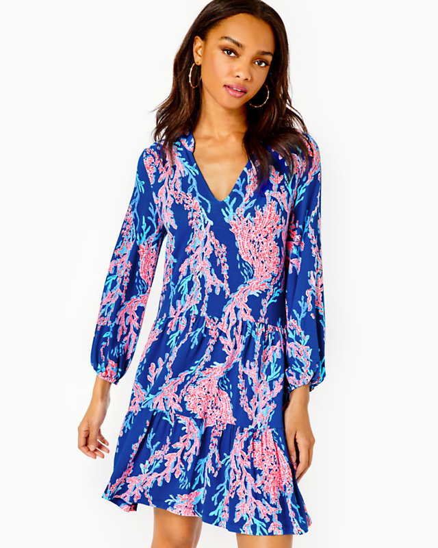 Traci Long Sleeve Dress, , large - Lilly Pulitzer